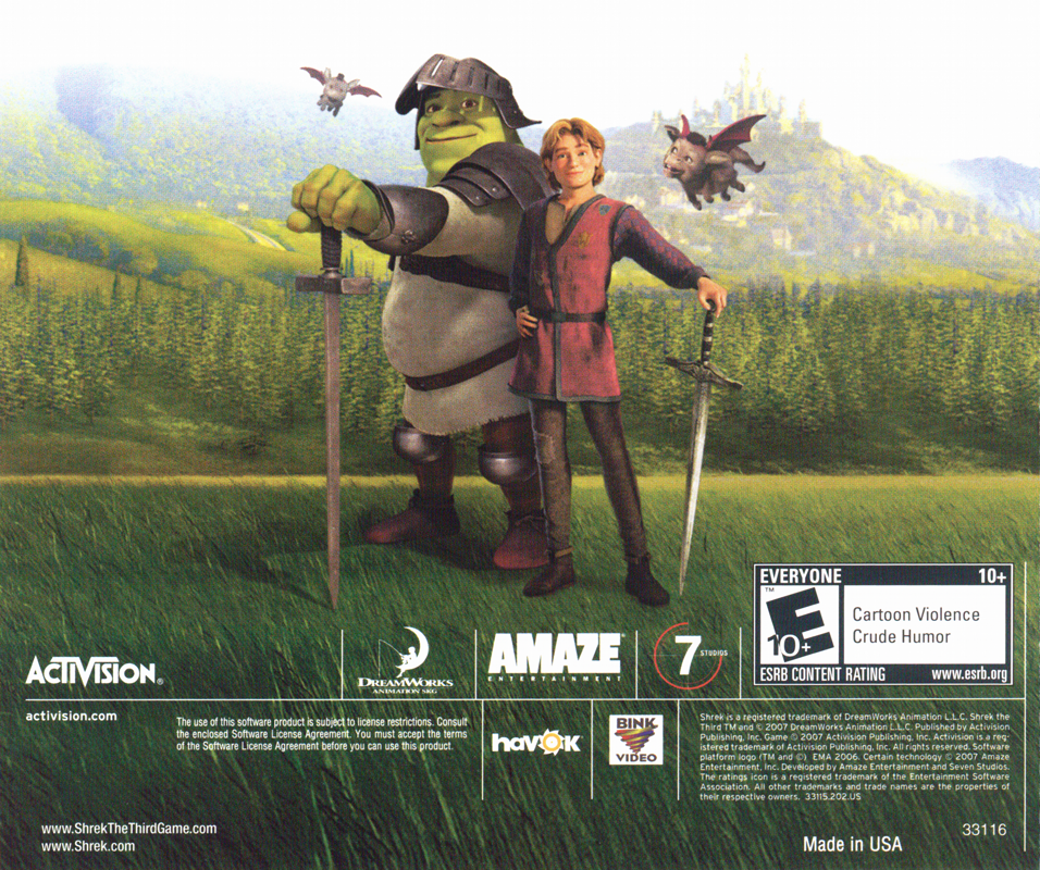 Shrek the Third cover or packaging material - MobyGames