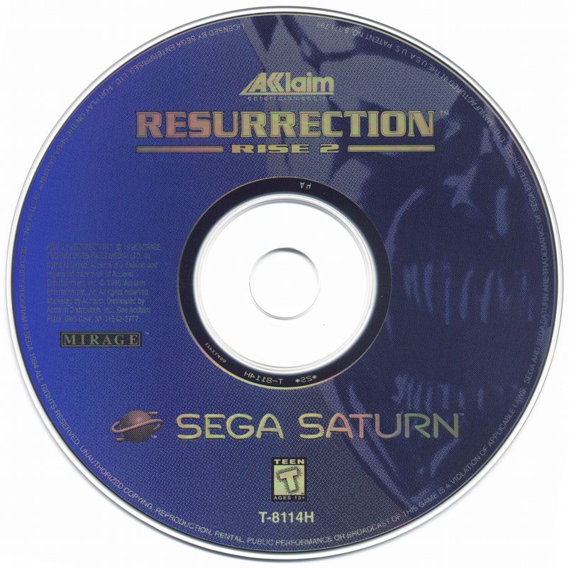 Media for Rise 2: Resurrection (SEGA Saturn)