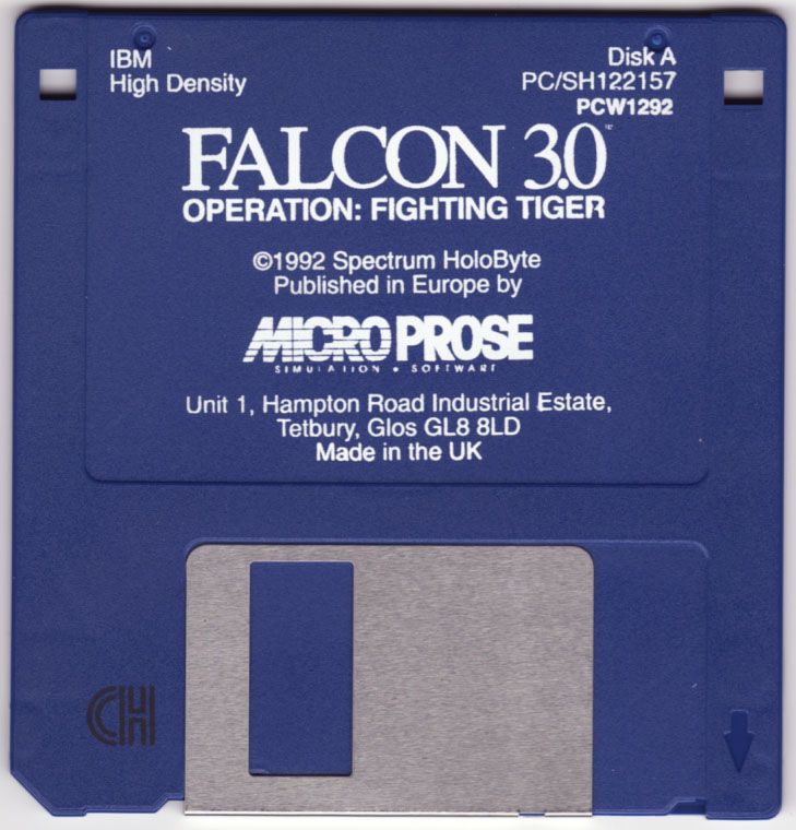 Media for Falcon 3.0: Operation: Fighting Tiger (DOS): Disk A (1/2)