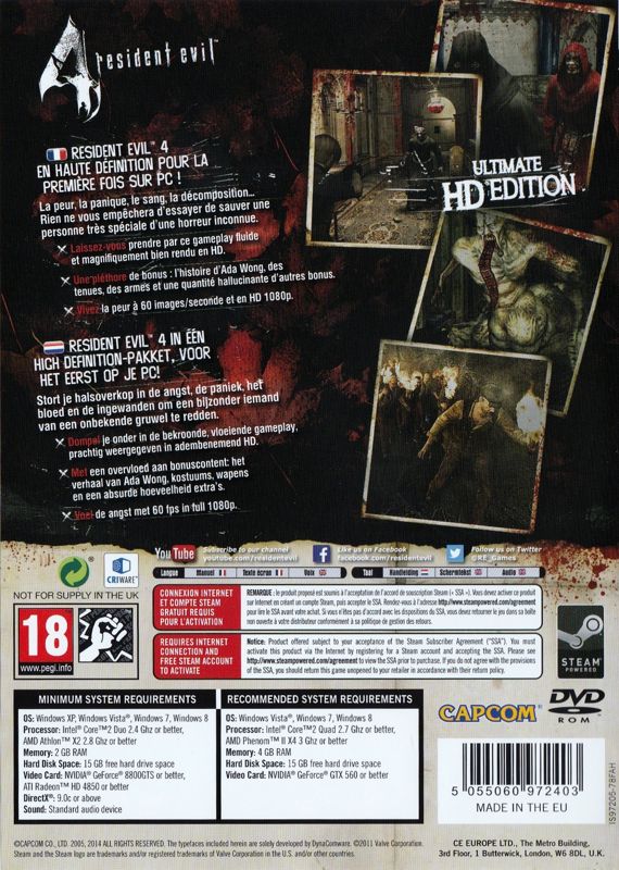 Resident Evil 4 cover or packaging material - MobyGames