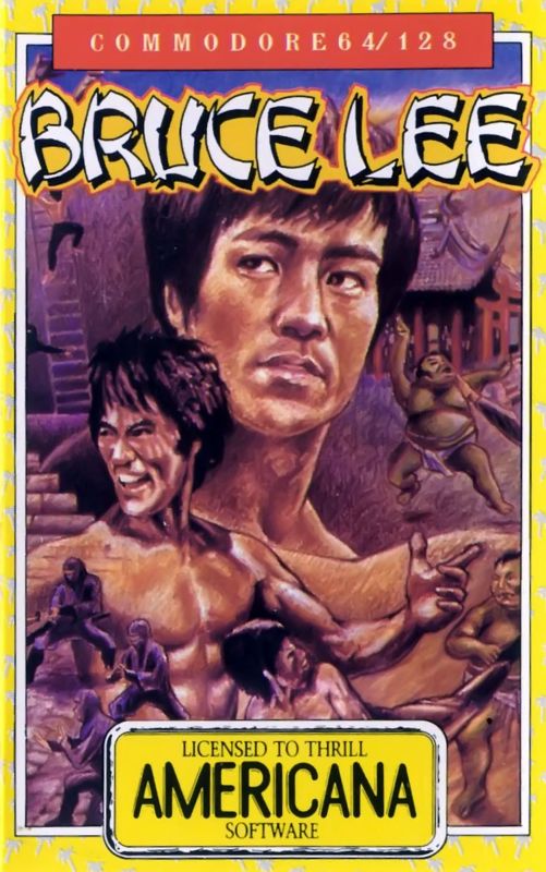 Front Cover for Bruce Lee (Commodore 64) (Americana Software release)