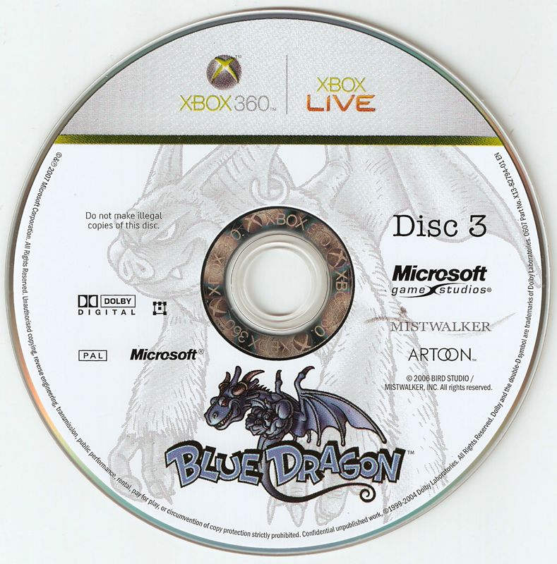 Media for Blue Dragon (Xbox 360): Disc 3