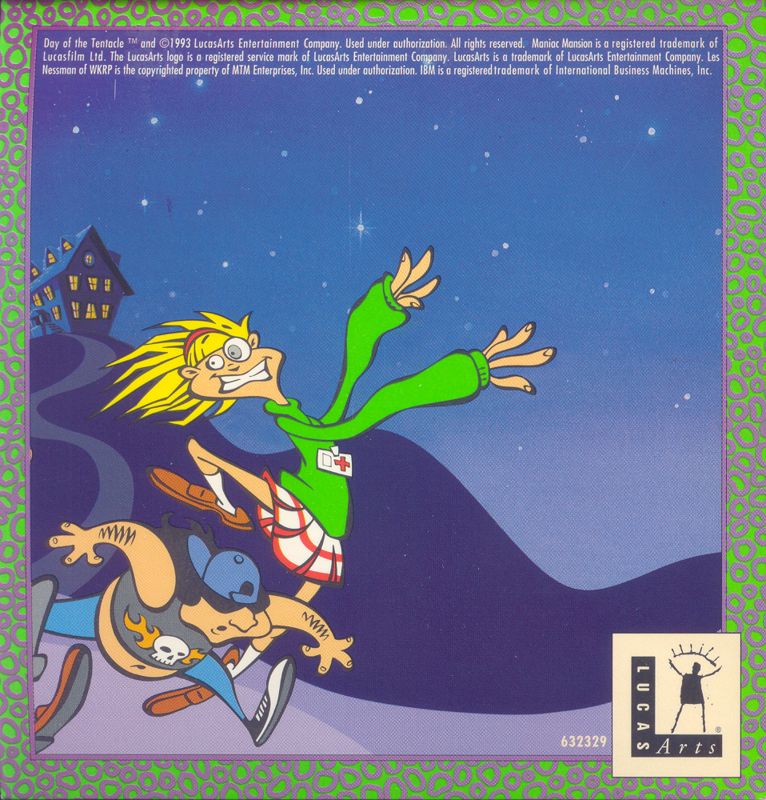 Other for Maniac Mansion: Day of the Tentacle (DOS) (Talkie version with free hint book): CD Sleeve - Back