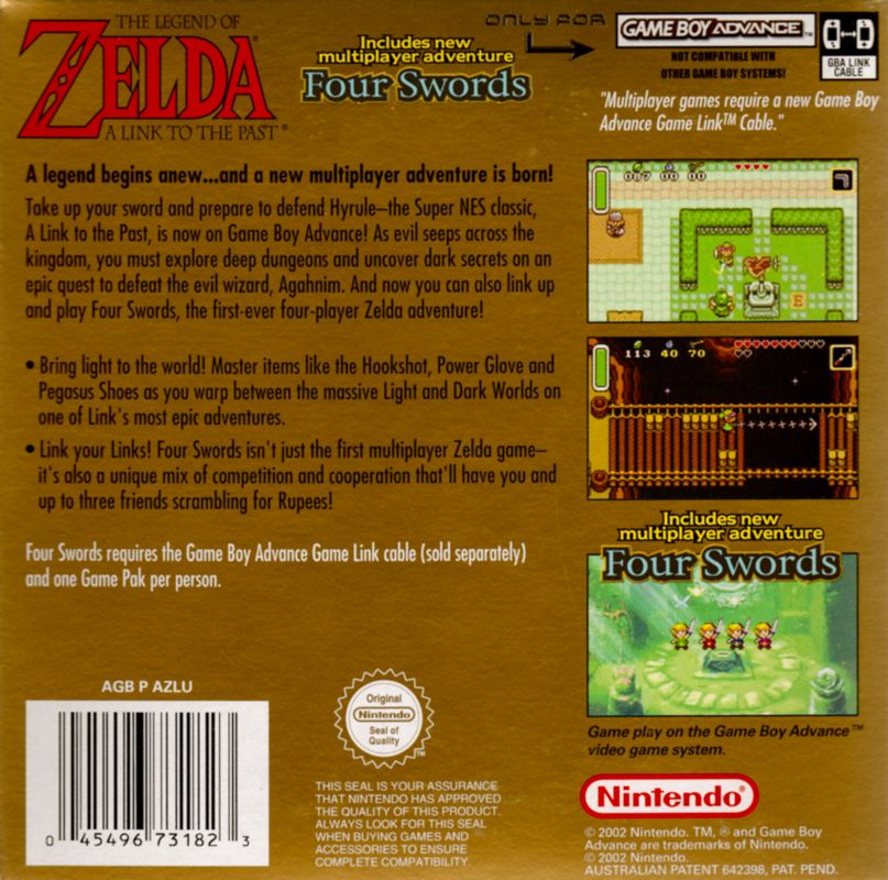 The Legend of Zelda: A Link to the Past/Four Swords cover or