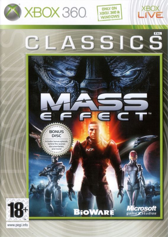 Front Cover for Mass Effect (Xbox 360) (Classics release)