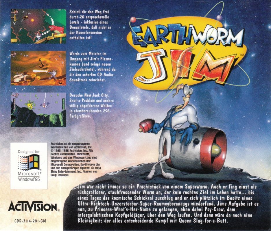 Earthworm Jim: Special Edition cover or packaging material