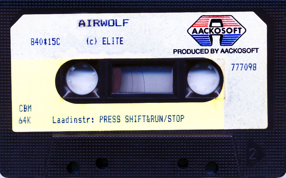 Media for Airwolf (Commodore 64)