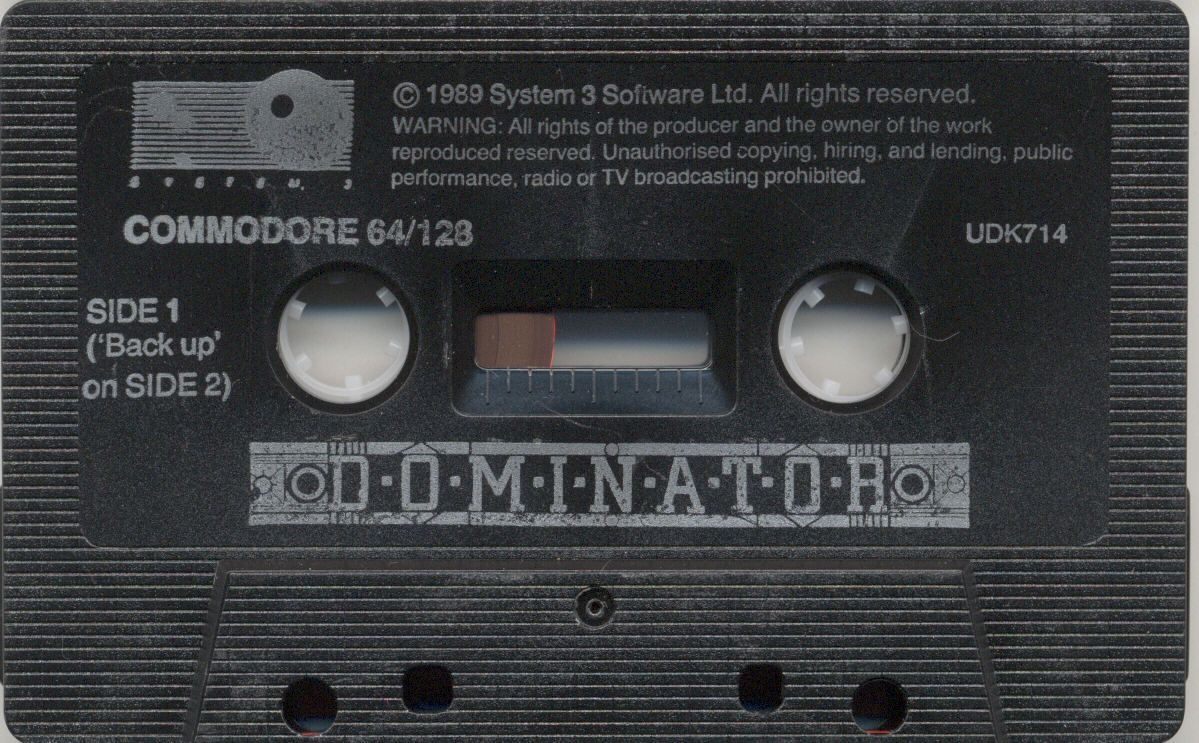 Media for Dominator (Commodore 64)