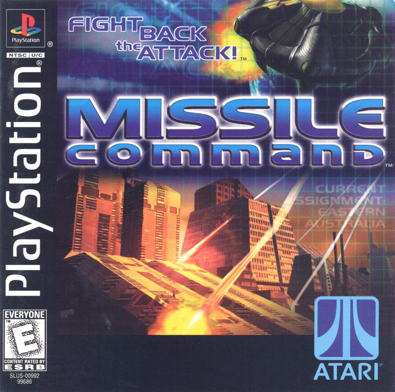 Front Cover for Missile Command (PlayStation)
