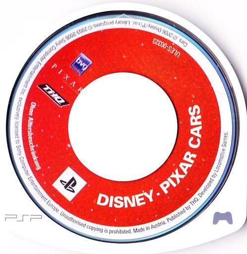 Disney•Pixar Cars cover or packaging material - MobyGames