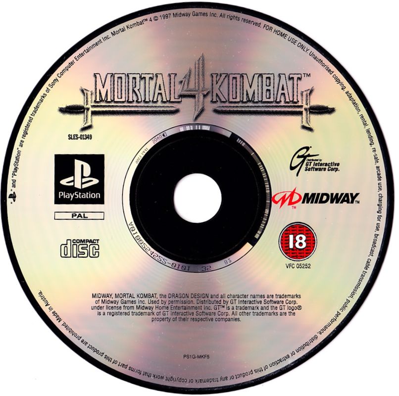 Mortal Kombat 4 (PC CD). 