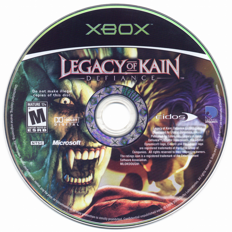 Media for Legacy of Kain: Defiance (Xbox)