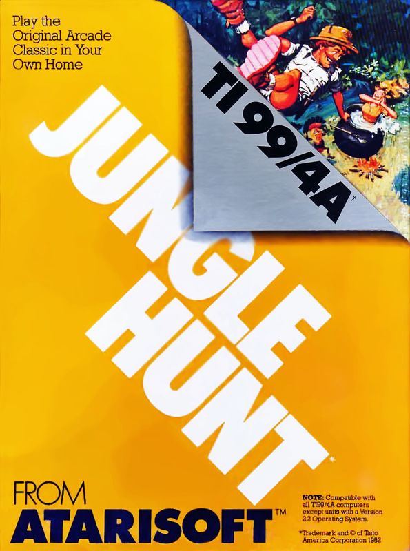 Front Cover for Jungle Hunt (TI-99/4A)