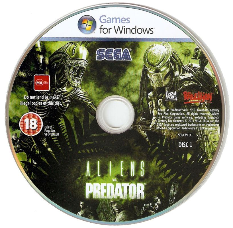 Media for Aliens vs Predator (Windows)
