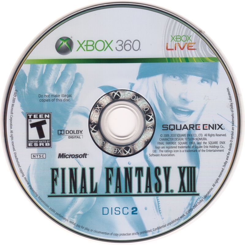 Media for Final Fantasy XIII (Xbox 360): Disc 2