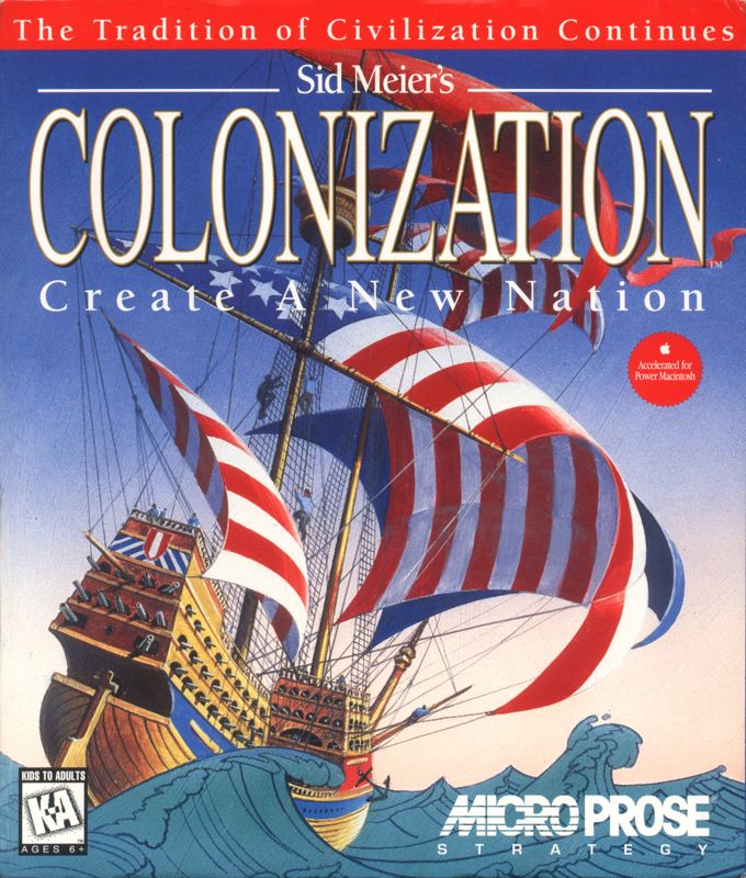 Front Cover for Sid Meier's Colonization (Macintosh)