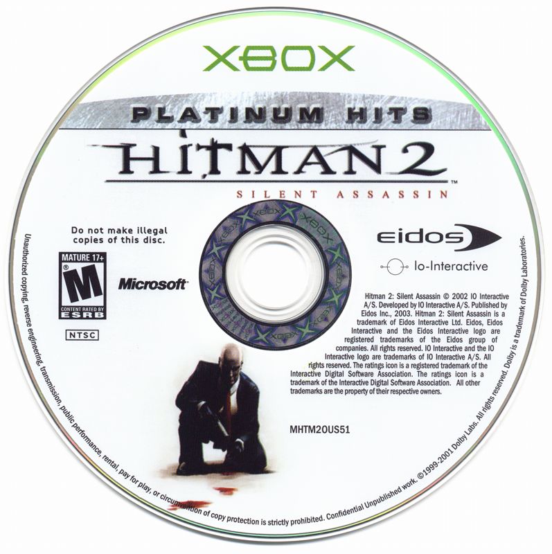 Media for Hitman 2: Silent Assassin (Xbox) (Platinum Hits release)
