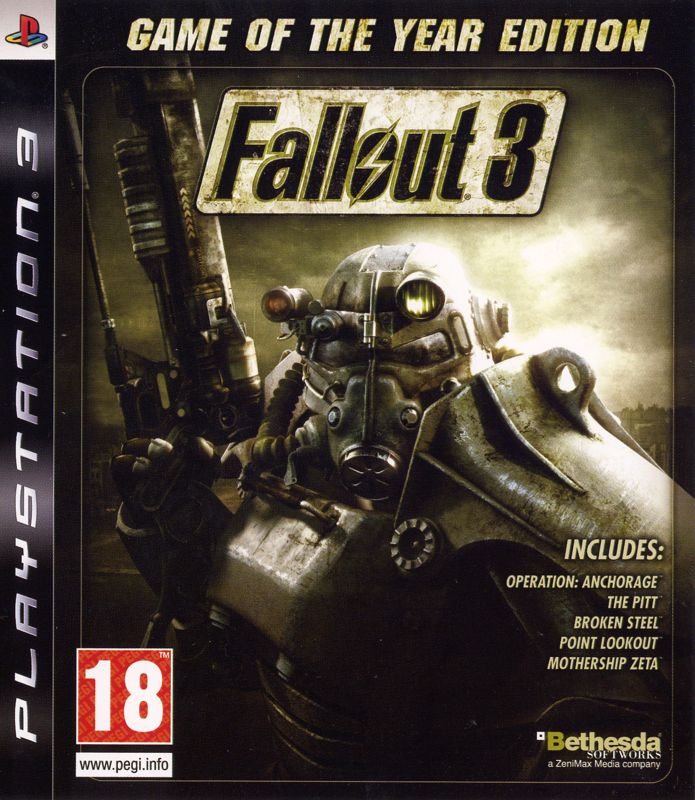 Front Cover for Fallout 3: Game of the Year Edition (PlayStation 3) (Promotional cover)
