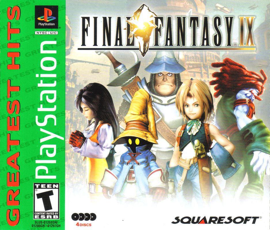 Front Cover for Final Fantasy IX (PlayStation) (Greatest Hits - Squaresoft release)