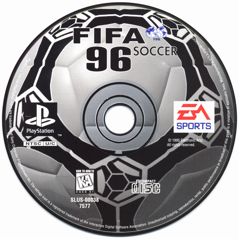 Media for FIFA Soccer 96 (PlayStation)