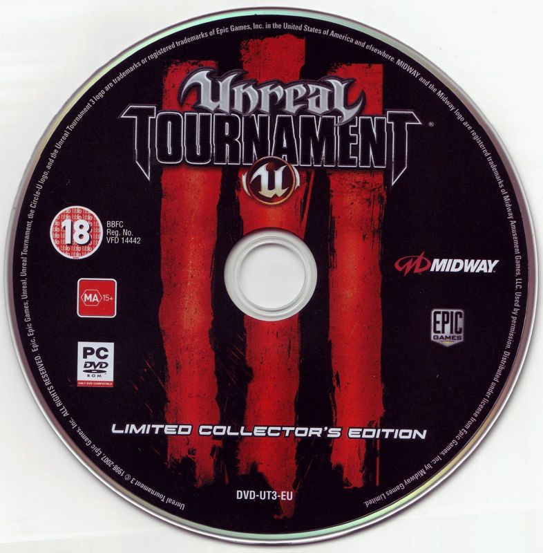 Media for Unreal Tournament III (Collector's Edition) (Windows): Game disc