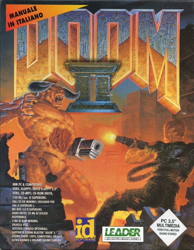 Front Cover for Doom II (DOS)