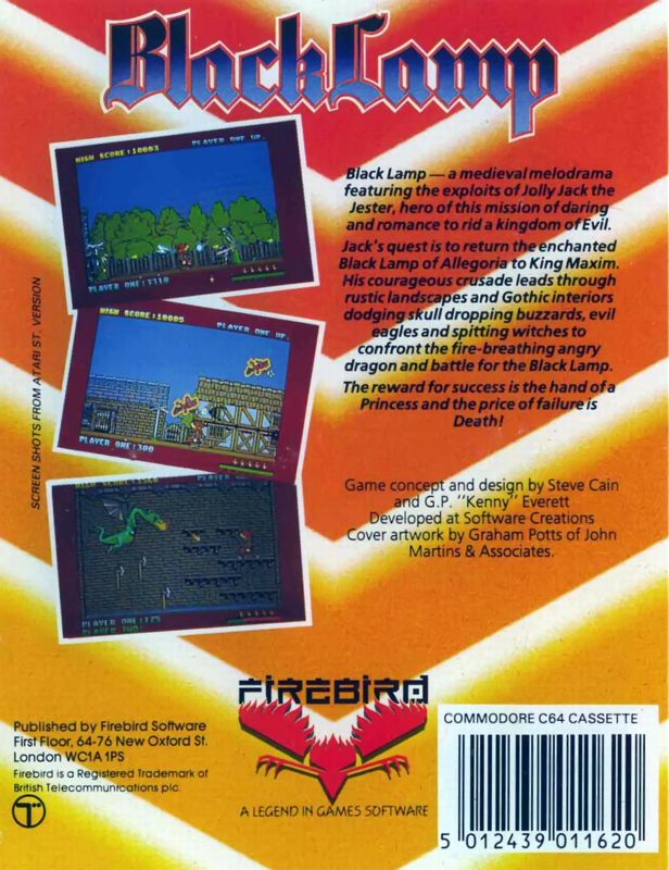 Black Lamp cover or packaging material MobyGames