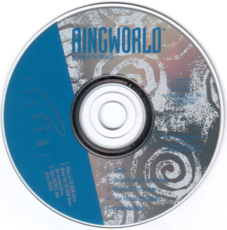 Media for Ringworld: Revenge of the Patriarch (DOS)