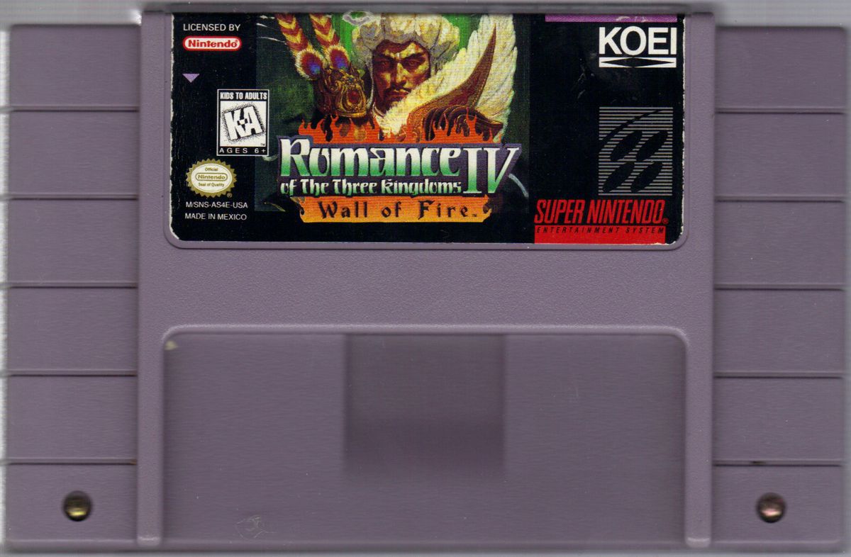 Media for Romance of the Three Kingdoms IV: Wall of Fire (SNES)