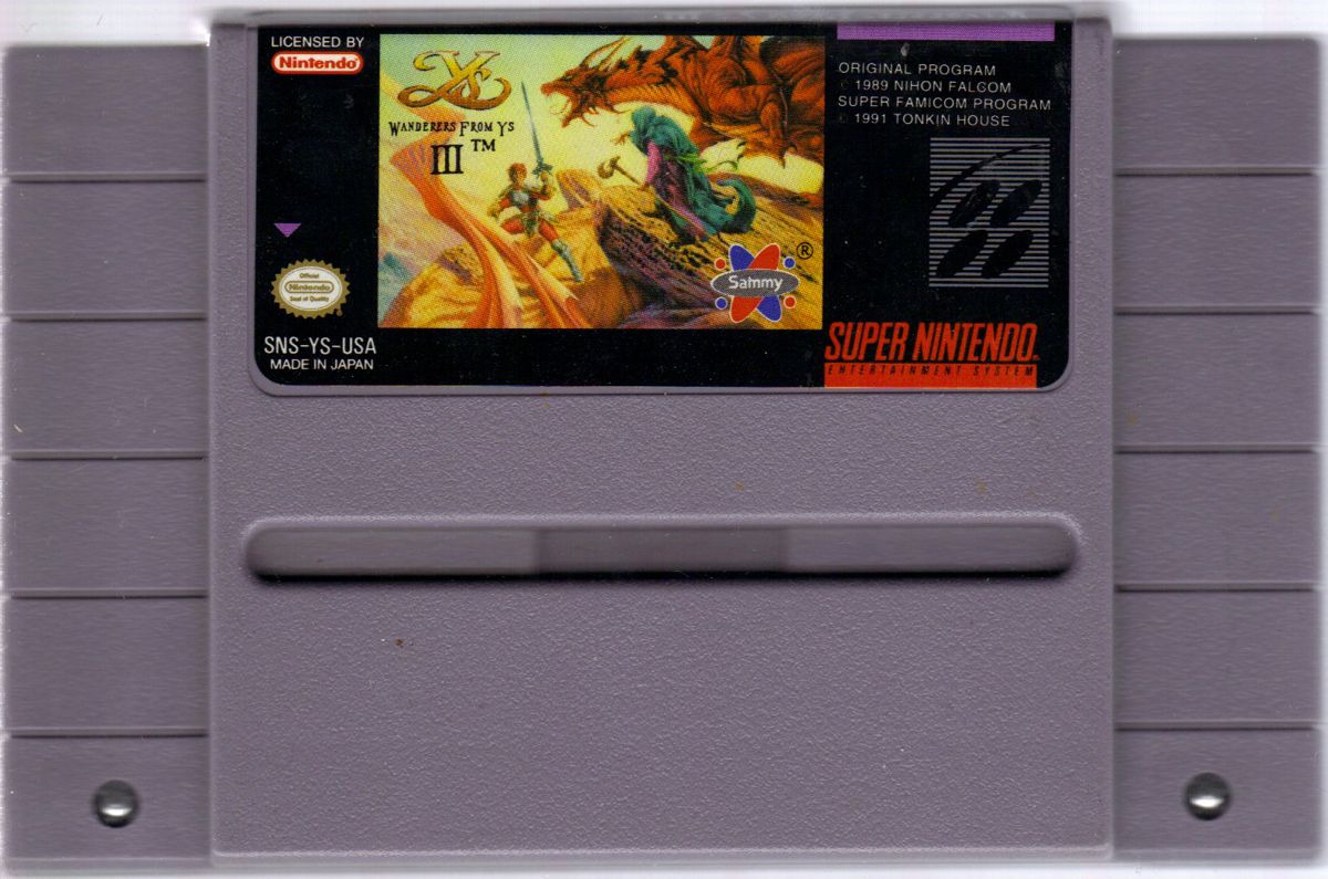 Media for Ys III: Wanderers from Ys (SNES)