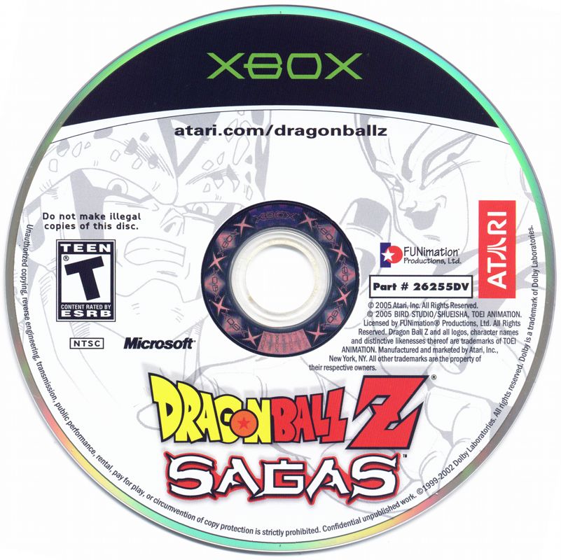 Media for Dragon Ball Z: Sagas (Xbox)