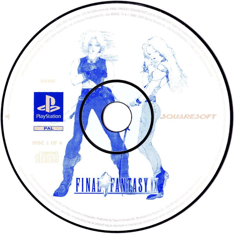 Media for Final Fantasy IX (PlayStation): Disc 1