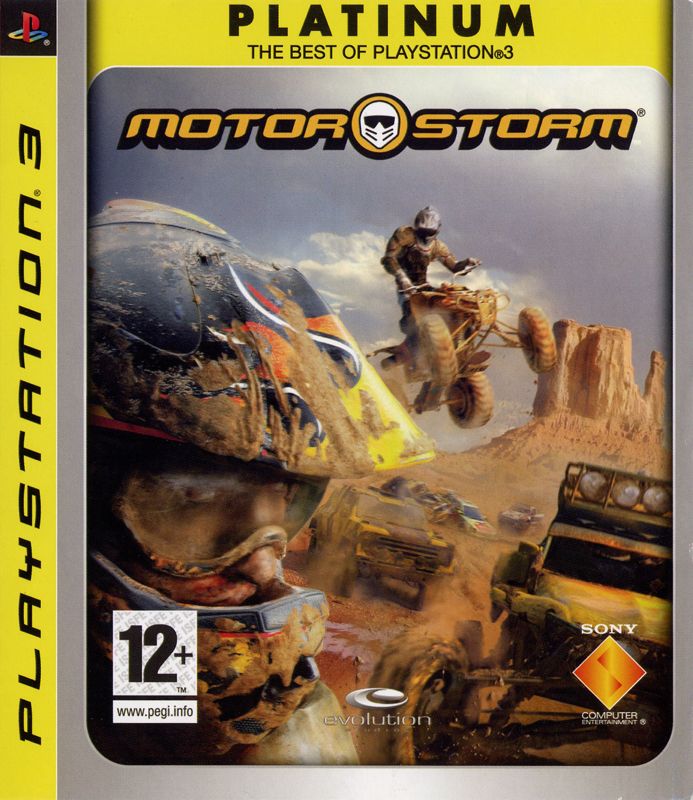 Front Cover for MotorStorm (PlayStation 3) (Platinum release)