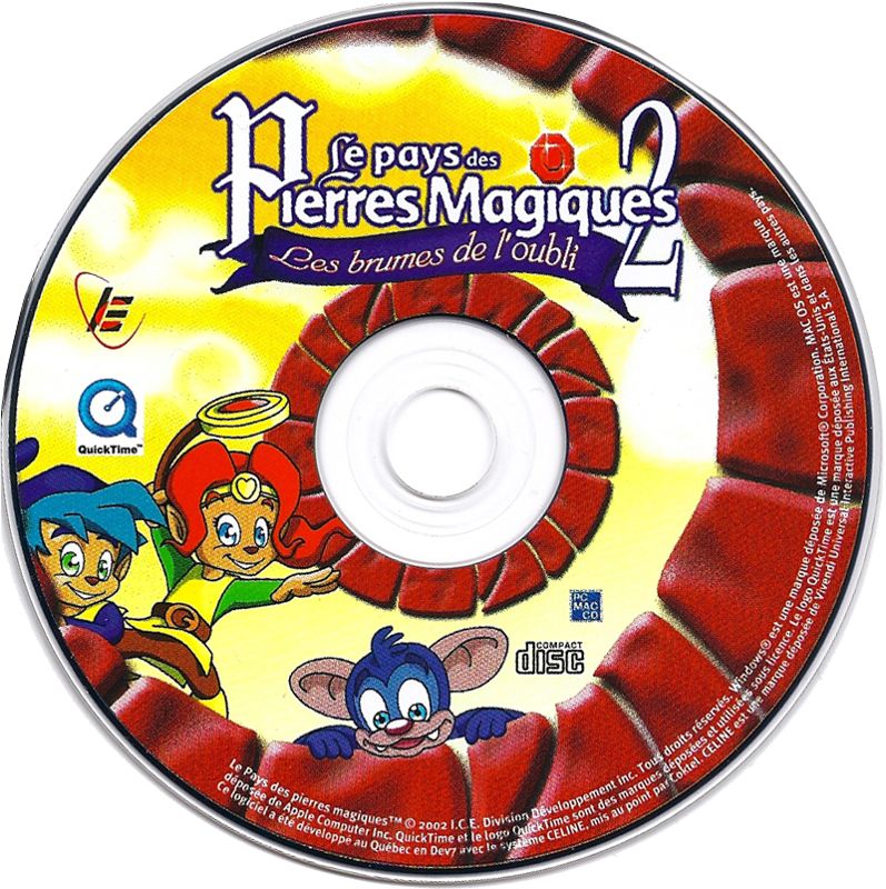 Media for Le pays des Pierres Magiques 2: Les brumes de l'oubli (Macintosh and Windows)