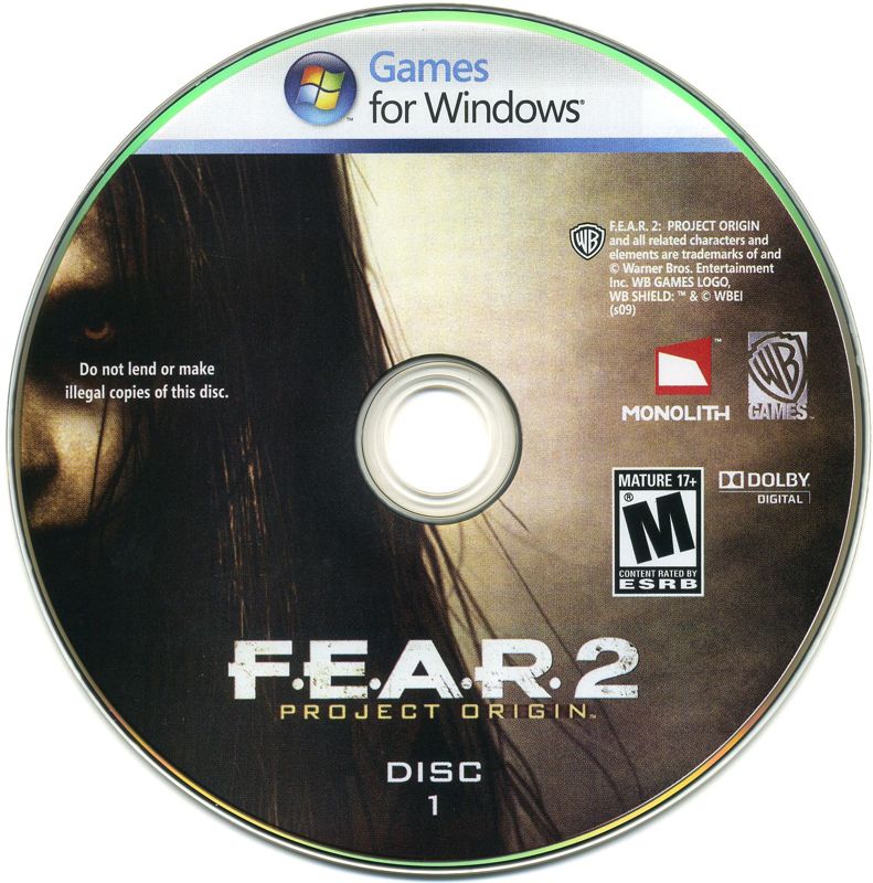 Media for F.E.A.R. 2: Project Origin (Windows): Disc 1/2