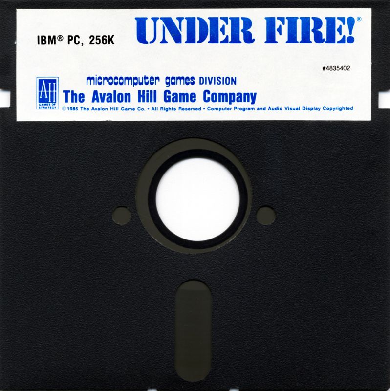 Media for Under Fire! (DOS): Game Disk