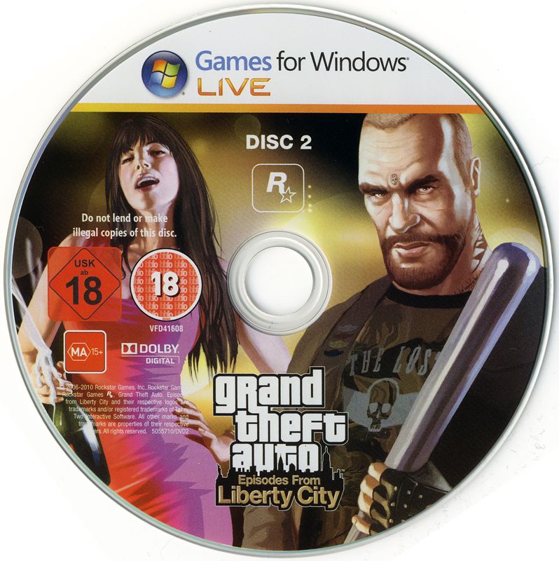 Media for Grand Theft Auto: Episodes from Liberty City (Windows) (European English release): Disc 2