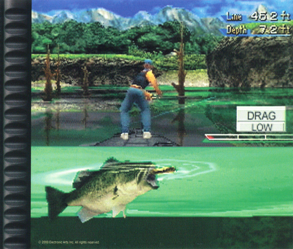 Inside Cover for Championship Bass (PlayStation): Right
