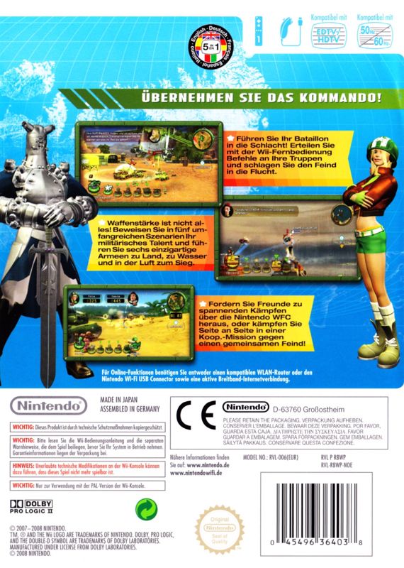 Back Cover for BWii: Battalion Wars 2 (Wii)