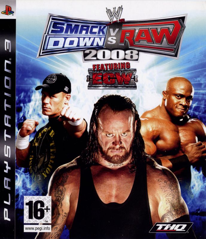 Front Cover for WWE Smackdown vs. Raw 2008 (PlayStation 3)