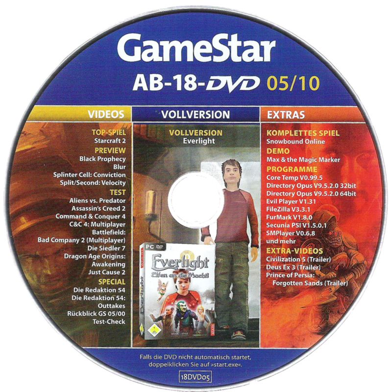 Media for Everlight: Of Magic & Power (Windows) (GameStar 05/2010 covermount)