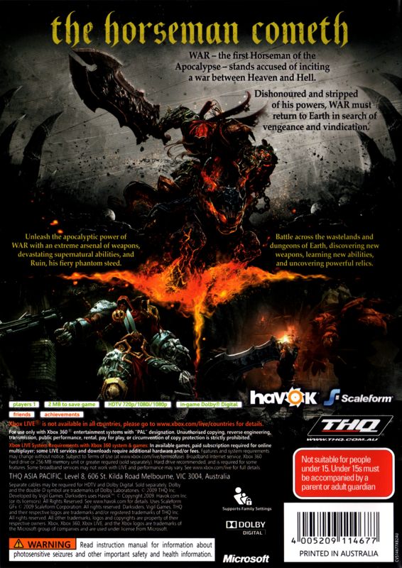 Dante's Inferno cover or packaging material - MobyGames