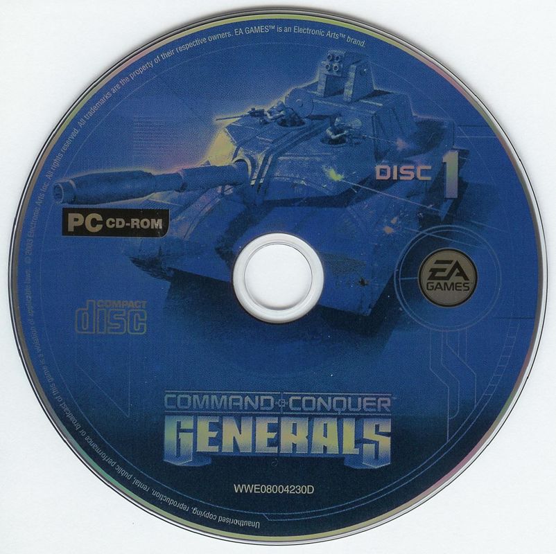 Media for Command & Conquer: Generals - Deluxe Edition (Windows) (EA Games Classics release): Generals - Disc 1