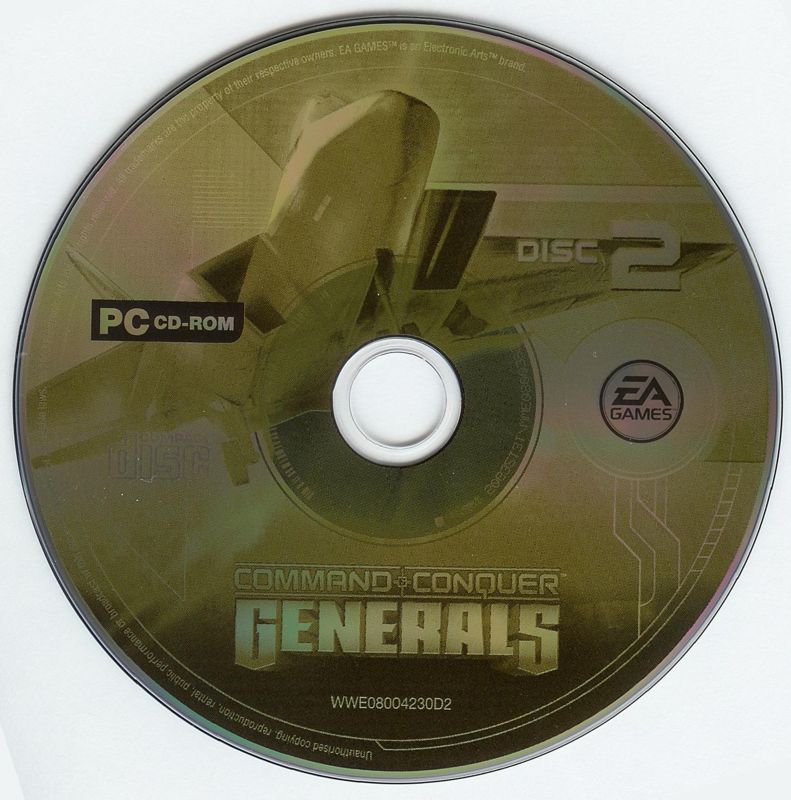 Media for Command & Conquer: Generals - Deluxe Edition (Windows) (EA Games Classics release): Generals - Disc 2