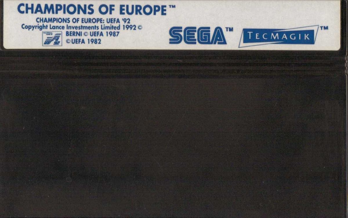 Media for Champions of Europe (SEGA Master System)