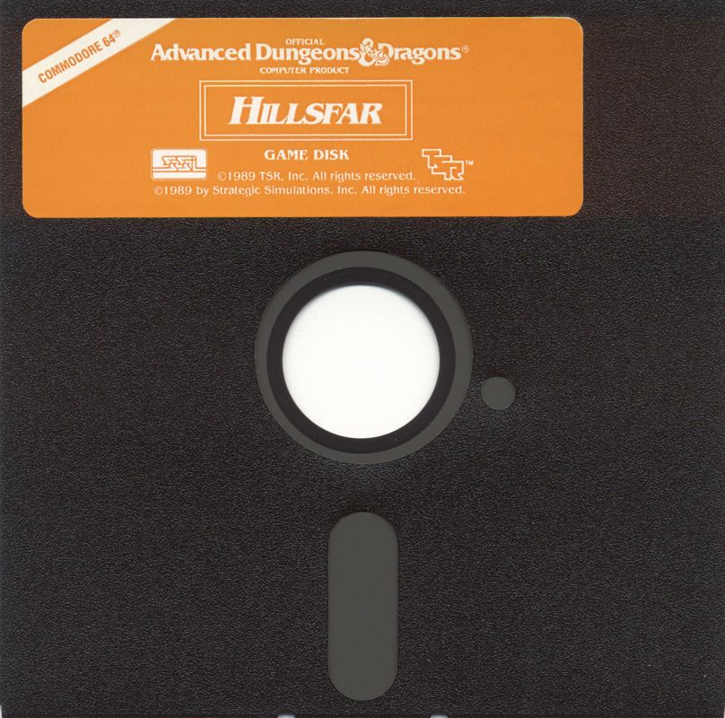 Media for Hillsfar (Commodore 64)