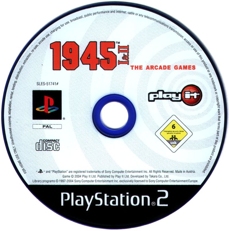 Media for 1945 I & II: The Arcade Games (PlayStation 2)