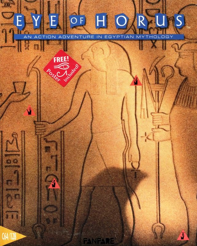 Front Cover for Eye of Horus (Commodore 64) (Includes Poster)