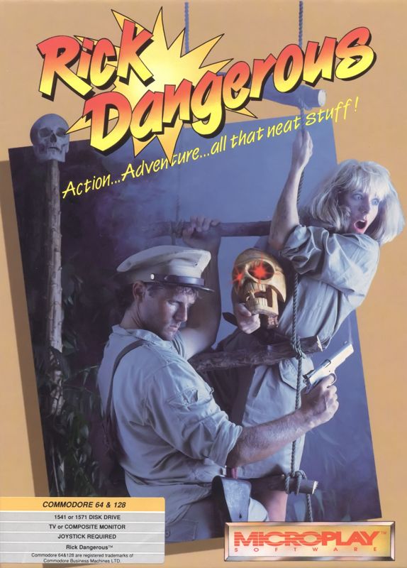 Front Cover for Rick Dangerous (Commodore 64)