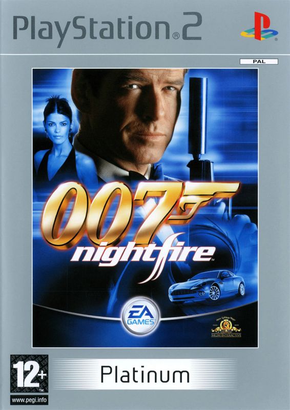 Front Cover for 007: Nightfire (PlayStation 2) (Platinum release)